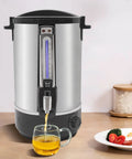 Commercial Electric Hot Water Dispenser 2200W Stainless Steel Boiler, 3.4 Gal Capacity in kitchen setting