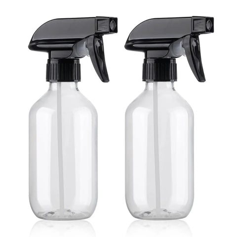 Two Pack 10 Oz Water Spray Bottles BPA Free Refillable With Fine Mist Adjustable Nozzle For Hair Cooking Cleaning Plant Care And Everyday Home Use Grab And Go