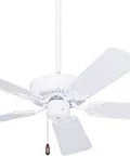 Appliance white Summer Night Indoor Outdoor Ceiling Fan with damp rated performance, 42-inch weather-resistant blades for patios.