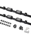 400mm Linear Guide Kit with two rails, four HGH15CA carriage blocks, and four HG15 end stop blocks for CNC and 3D printer setups.