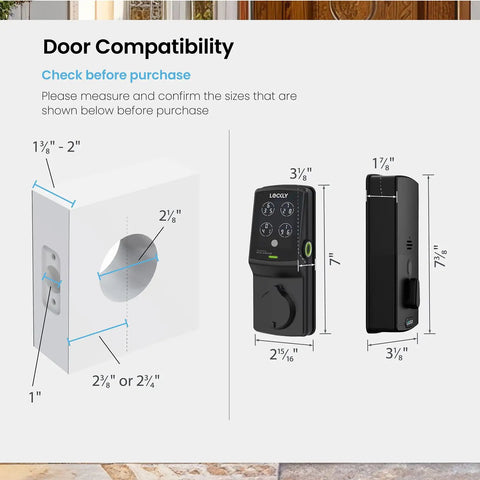 Badass Smart Deadbolt With Integrated Wifi Hub Featuring Quick Biometric Scanner And Rolling Digit Keypad For Smooth Keyless Entry Zero Monthly Costs Or Any Type Of Security Drama