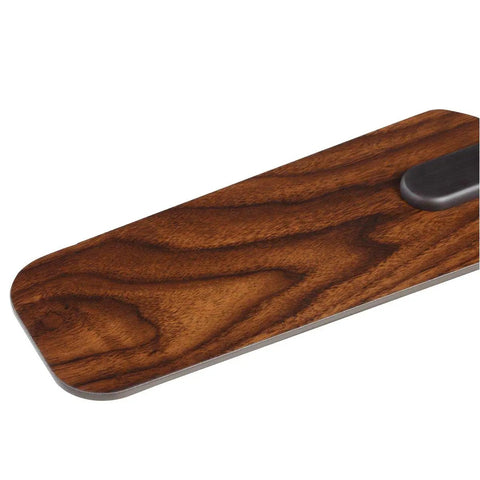 Wooden blade detail of Drift Collection 32 Inch Four Blade Ceiling Fan Dope Breeze with Quiet Motor and Easy Install.