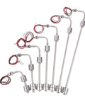 Heavy Duty Stainless Steel Double Ball Float Switch Water Level Sensor For Tanks And Pools 300mm Long 220V AC Switching