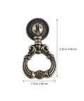 Retro Zinc Alloy Pull Ring Cabinet Handles 4 Pack For Cabinets And Cupboards, Vintage Drawer Knob Pulls, 59mm Length, Gold Finish