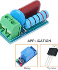 Five Pack Relay Snubber Module For AC Or DC 5 To 400 Volt Inductive Load Contact Protection Varistor Surge Absorber EMI shown