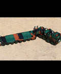 Pro Level Military Tank Carrier Building Blocks 1912 Pcs Top Shelf Army Vehicle Construction Set with detachable cabin details.