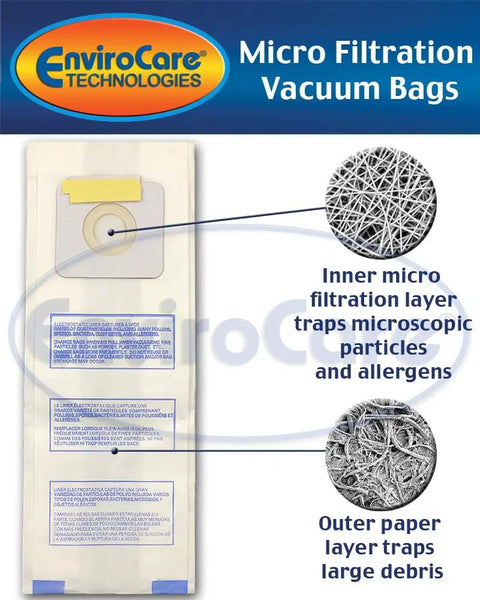 Replacement Micro Filtration Vacuum Cleaner Dust Bags For Panasonic U U3 U6 Series 9 Pack Fits Models Perfectly Easy Install No Fuss Filtration For A Cleaner Fresh Home