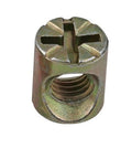 Barrel Nuts And Cross Dowels Slotted Set Zinc Plated Steel M6 M8 Threads Multiple Sizes 10 20 50 Pcs Kit For Durable Furniture Joints
