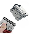 Stainless Steel Butterfly Hinge Set With Automatic Closing Flush Mount No Fuss Rustproof Spring Cabinet Door And Window Hardware