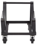 National Public Seating 8500 Series Commercial Chair Dolly Cart for storing up to forty stackable dining chairs in heavy duty black steel.
