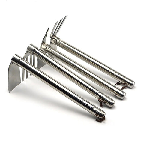 Double Use Garden Hoe And Pickaxe Stainless Steel Handheld Tool For Weeding And Cultivating, Durable Garden Hoe For Planting
