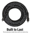 Vortxx 1/4 in x 30 ft pressure washer hose with steel braid and M22-14mm fittings, 3200 PSI