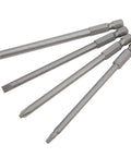 Kickstart Your Home Repair Game With This Awesome 16Pcs Screwdriver Bits Set Featuring Hex Cross Slotted And Pentalobe Tips Made From Tough Chrome Vanadium Steel For Drills And Manual Tools, 4 long bits