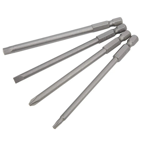 Kickstart Your Home Repair Game With This Awesome 16Pcs Screwdriver Bits Set Featuring Hex Cross Slotted And Pentalobe Tips Made From Tough Chrome Vanadium Steel For Drills And Manual Tools, 4 long bits
