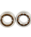 Two Ten Piece R188 Deep Groove Ball Bearings With Nylon Cages And C3 Clearance optimized for fidget spinners, showing precision design.