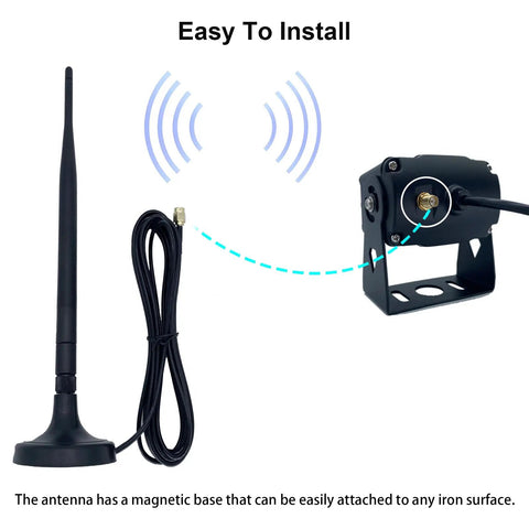 6 Dbi Antenna With 9.8 Ft Extension Cable SMA Male Connector Magnetic Base Wireless WiFi Booster Antenna next to device