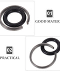 Impact Wrench O Ring and Retaining Ring Kit 30 Sets, black iron and rubber rings for 1/2 in impact wrench repair
