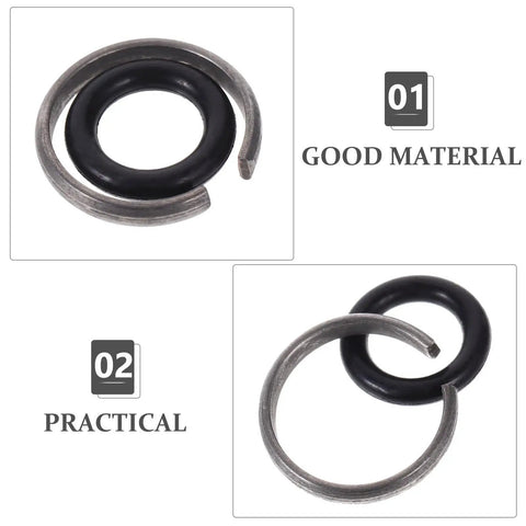 Impact Wrench O Ring and Retaining Ring Kit 30 Sets, black iron and rubber rings for 1/2 in impact wrench repair