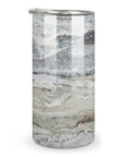 Decorator Grey Granite Stone Look Gradient Water Cup Made From 304 Stainless Steel With Leak Proof Lid Thickened Base And Grab And Go Portable Design For Outdoor Travel And Daily Use.