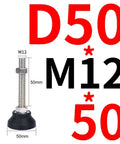 Heavy Duty Adjustable Furniture Levelers Set Of 4 Swivel Feet With No Sweat Threaded Adjustments To Knock Wobbling Right Out Of Tables Chairs And Cabinets Fast, M12 size with 50mm height.