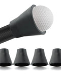 5 Pack Golf Ball Retriever Set Quick Install Putter Ball Grabber with Swing Handle and Suction Cup Portable for black finish