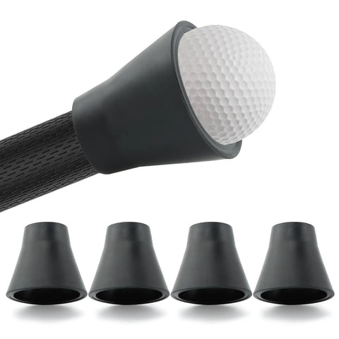 5 Pack Golf Ball Retriever Set Quick Install Putter Ball Grabber with Swing Handle and Suction Cup Portable for black finish