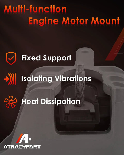 Close-up of Engine Motor Mount Right Side Silver Aluminum Chassis Mount Compatible With 2017 To 2020 Hyundai Elantra GT Kona