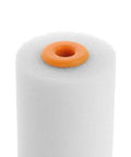 Twelve Pack Nifty Little Mini Sponge Rollers With Cushioned Handles For Walls And Detail Work Gives You A Straight Up Flawless Coat Every Time Super Simple Cleanup Built Solid For Daily Hustle - close-up of white foam roller with orange handle.