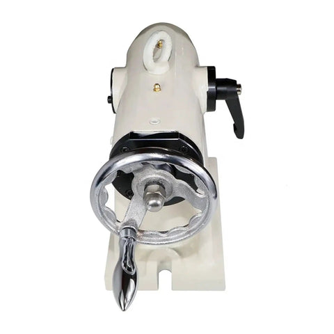 Built Tough Heavy Duty Manual Tailstock And 4Th Axis Indexing Head For Cnc Lathes And Mills with chrome handle and alloy thimble.