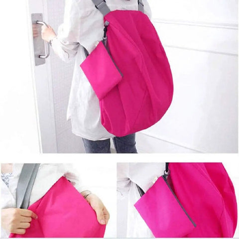 Lightweight Packable Hiking Daypack For Travel Camping And Cycling Foldable Canvas Bag With Durable Construction Spacious Capacity