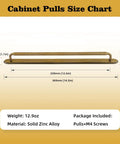 Size chart for Six Pack Antique Brass Cabinet Pulls With Base Plate Backplate 12.6 Inch Center Dope Retro Zinc Alloy Kitchen Drawer Handles With Spacer Vintage Style Hardware For Cabinets And Dressers