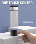 Hydrogen Water Generator Bottle With USB Rechargeable Ionizer Portable 16 Oz Hydration On The Go LED Colorful Light Easy To Use