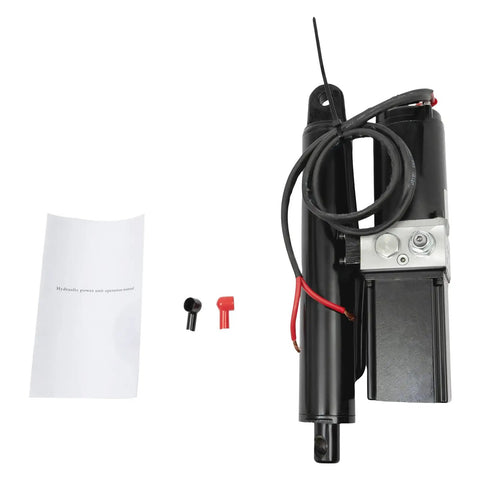 Heavy Duty Hydraulic Linear Actuator 12V 500W Kick Butt Powerhouse Lifting 4409 Lbs unit with wiring and manual.