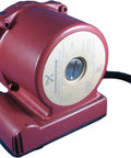Heavy Duty 1/25 Horsepower Bronze Recirculator Pump Boots Your Home Plumbing Setup With Slick Union Connections Integrated Check Valve And Super Quiet Operation For Foolproof Weekend Projects close-up view showing bronze motor and connection fittings.