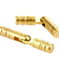 Set Of 20 Dope Mini Copper Barrel Hinges For Small Boxes And Cases, Concealed Hidden Brass Cabinet Hardware, smooth solid brass cylindrical hinge
