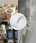Five Pack 1-1/2 Inch PVC Pipe Fitting Coupling Socket To Socket Schedule 40 White for DIY Plumbing
