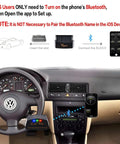 Car interior showing OBD2 Bluetooth Code Reader And Scanner for iOS and Android Pro with Bluetooth 4.0 BLE setup instructions.