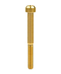 Titanium Torx Square Head Bolts M6x60mm Pack Of 5 Gold 6AL4V Grade 5 TC4 Titanium Alloy For Bicycle Motorcycle Car Built Tough With 5mm Hex And T30 Torx Wrench Dope Lightweight Hardware For Heavy Duty Applications