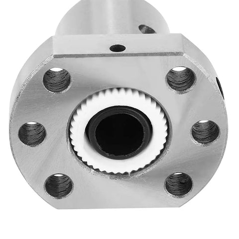 Beefy 16mm Ballscrew With Anti Backlash For CNC Machines SFU1605 600mm Lead BK12 BF12 End Machining 23.62 Inch Long Low Friction Quiet Motion Heavy-Duty Precision Long-Lasting Performance front BK12 end bearing block with ball nut