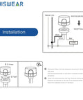 Twist Lock Photocell Dusk To Dawn Auto On Off Light Switch installation diagram showing wiring and setup steps.