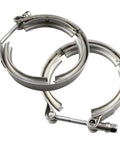 3 Inch Stainless Steel V Band Clamp With Flange Male And Female Ends For Performance Exhaust Systems, Downpipes, Catbacks And Turbo Back Setups