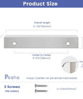 Brushed Nickel Cabinet Pulls 25 Pack 5 Inch Finger Pulls For Cabinets And Drawers Edge Pulls Silver Aluminum Alloy 128mm
