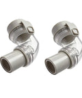 Pair of Clip On Respiratory Adapter Replacement Part Made Of Durable ABS For Breathing Tubes And Oxygen Attachments Universal Connector