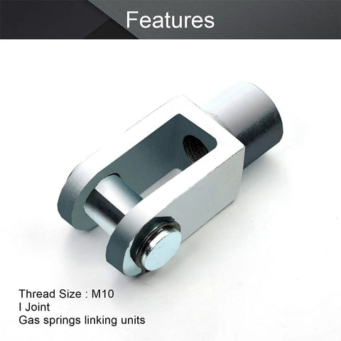 Air Cylinder Rod Clevis End Y Connector 78mm Length M16x1.5 Female Thread Iron Joint For Pneumatic Cylinders Fits 63mm Bore Inner Gap 16mm Durable Easy Install Built Tough, M10 iron clevis end for gas springs