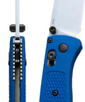Knifemen Gonna Swear By This Badass 20 Piece Pocket Knife Upgrade Kit featuring a blue handle and silver blade for Benchmade Bugout 535.