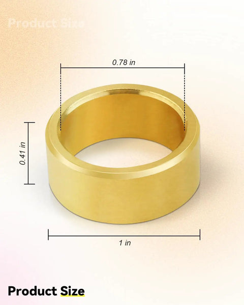 Heavy Duty Blade Arbor Adapter Reducer Ring 5 Pack Works Like A Charm On Concrete Cut Off Saws Fits Major Brands, 0.78 in brass ring.