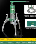 Heavy Hydraulic Bearing Puller Separator Kit 10 Ton Max Adjustable Gear Tool Hub Flange Removal With Manual Pump Killer For Pros Crushing Stubborn Bearings Essential Vehicles Killing Jobs Easier Repair Engines Rip Out Parts No Sweat, green steel puller in plastic case