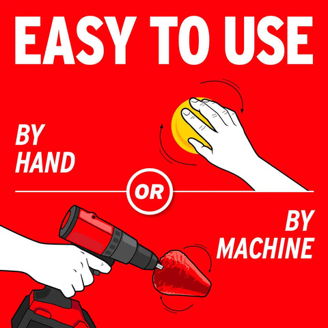Mag And Aluminum Metal Polish That Restores Dull Surfaces To A Showroom Shine Easy Buff Perfect For Aluminum Stainless Steel Brass Chrome And More 5 Oz Jar, used by hand or machine.
