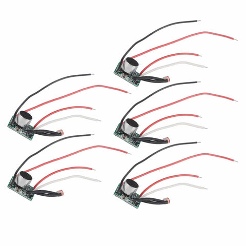 Five-piece Sound Activated Light Sensor Module Pack Of 5, Solar Powered Auto Light Switch, DC 3V To 30V, Sound Control with Photoresistor