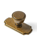 6 Pack Cabinet Knobs Antique Brass Zinc Alloy Backplates Kitchen Drawer Pulls Bathroom Handles Furniture Hardware showcasing a single knob.